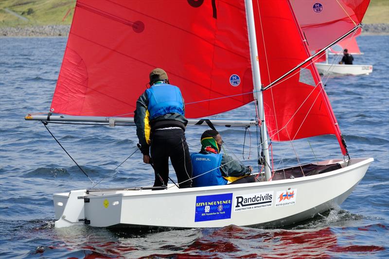 Howard Leoto and Lisa Madlewa (RSA) during the Mirror Worlds 2023 at Sligo photo copyright Michael Broaders taken at Sligo Yacht Club and featuring the Mirror class