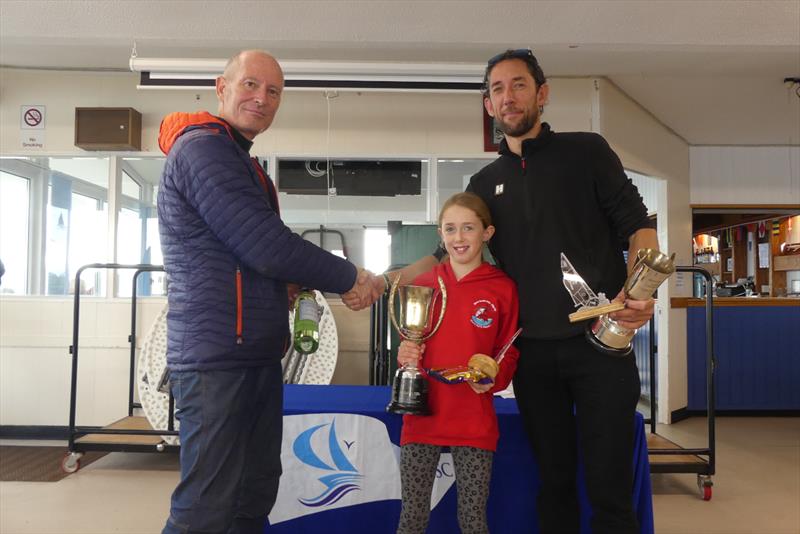 Ben and Keira McGrane win the Mirror Inlands at Chew Valley Lake photo copyright Nigel Carson taken at Chew Valley Lake Sailing Club and featuring the Mirror class