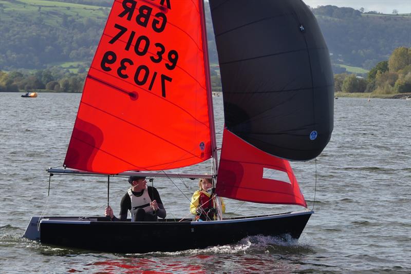 Mirror Inlands at Chew Valley Lake - Chris and Edward Thompson Grube in The Black Pearl photo copyright Nigel Carson taken at Chew Valley Lake Sailing Club and featuring the Mirror class