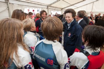 HRH the Princess Royal joins young sailors at Isle of Wight OnBoard Festival