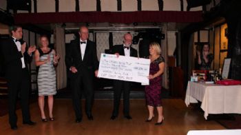 The East Coast Piers race team present a cheque to The Cirdan Trust © Andrew Dowley 
