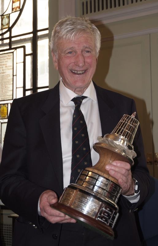 Sailing adventurer Rev Bob Shepton with the famous trophy photo copyright Barry Pickthall / PPL taken at 