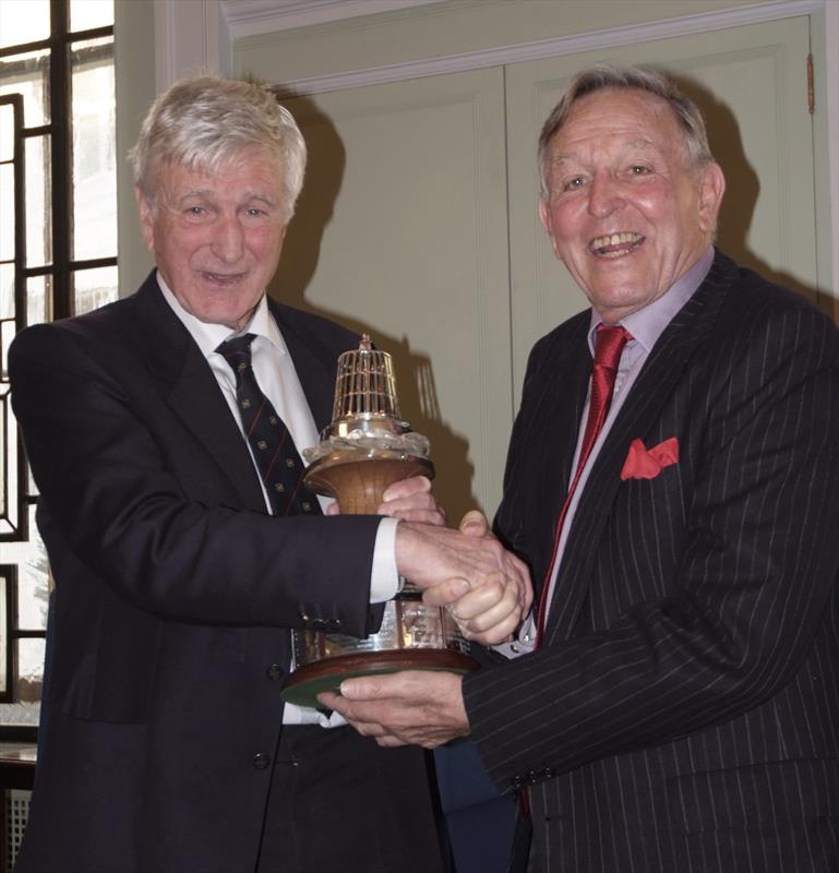Rev. Bob Shepton, winner of the YJA Apollo Yachtsman of the Year, presented by Bob Fisher, Chaiman of the Yachting Journalists' Association photo copyright Barry Pickthall / PPL taken at 