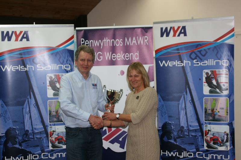 Llangorse SC (Powys) - Club of the Year Participation: Clare Ellis Commodore receiving the award during the WYA's Big Weekend photo copyright Hamish Stuart taken at 