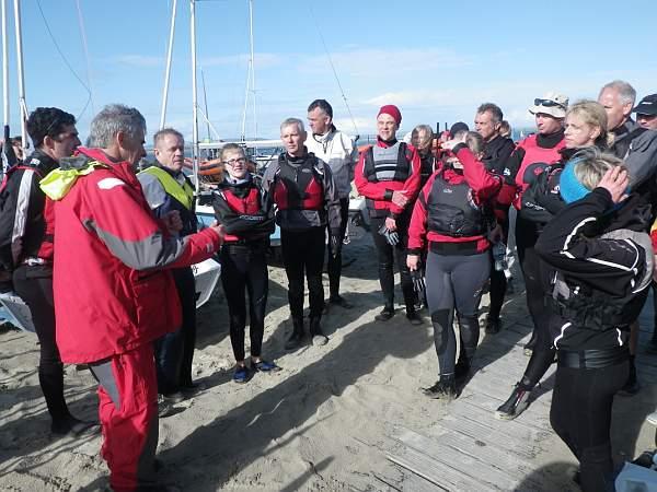 HISC Get Racing Club briefing photo copyright Melvyn Cooper taken at Hayling Island Sailing Club