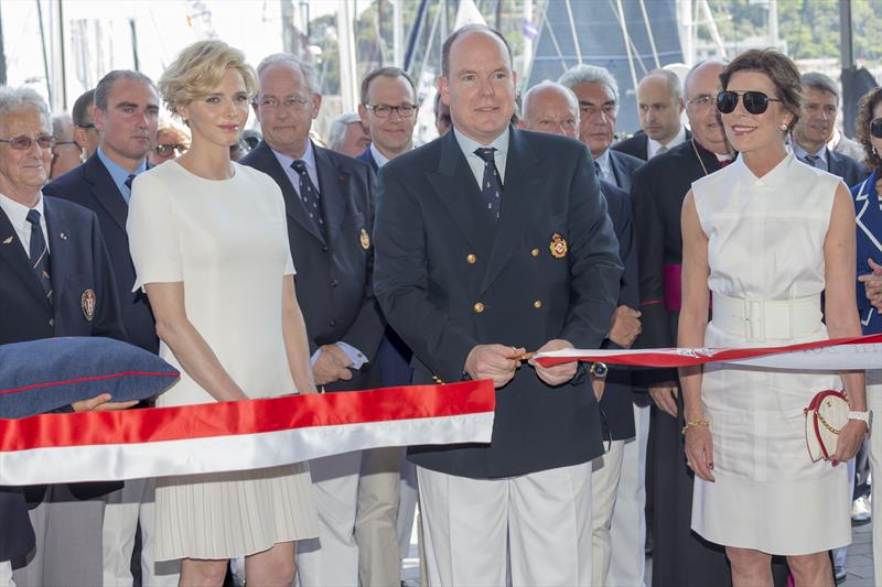 HSH the Sovereign Prince Albert II inaugurates Yacht Club de Monaco's new clubhouse photo copyright Carlo Borlenghi taken at Yacht Club de Monaco