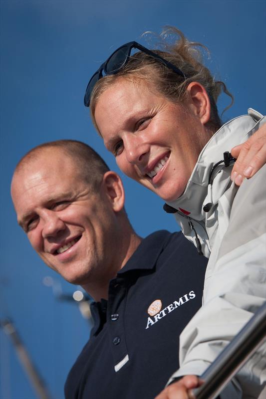 Zara Phillips and Mike Tindall took the opportunity to compete in the 2014 Artemis Challenge onboard Brian Thompson's Artemis Ocean Racing II photo copyright Lloyd Images taken at Cowes Combined Clubs