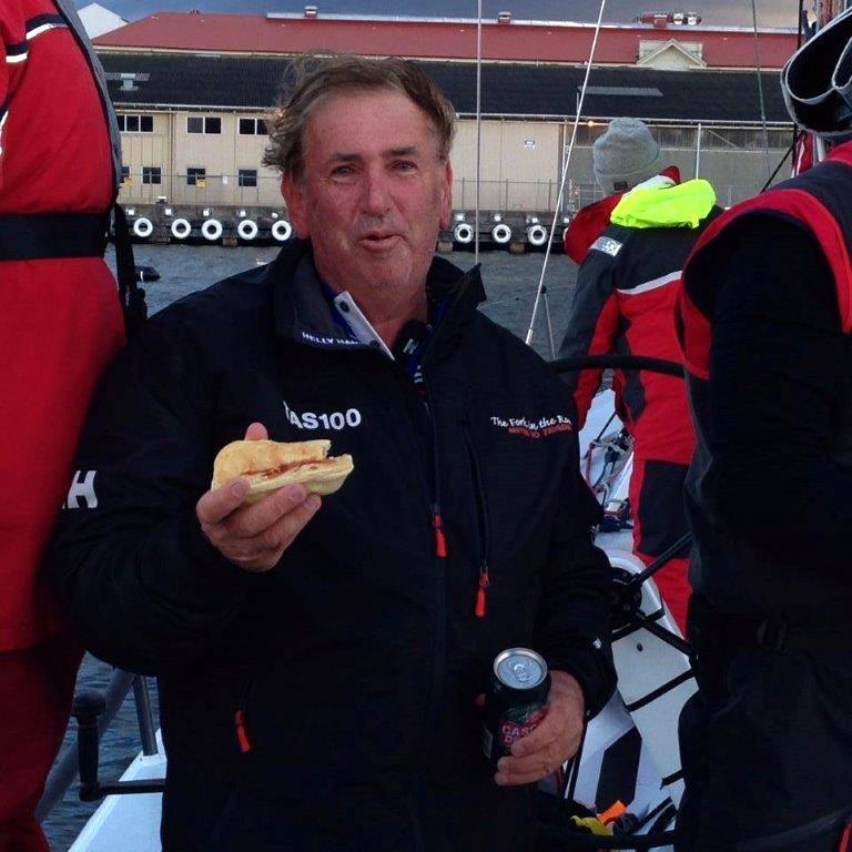 Gary Smith may get first bite of the sponsor's pies again in this year's National Pies Launceston to Hobart Race photo copyright Dane Lojek taken at Derwent Sailing Squadron