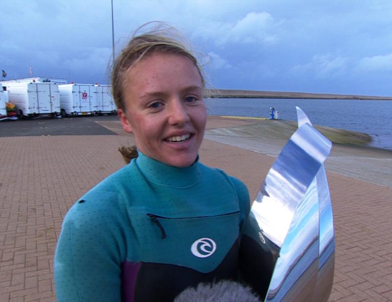 15 year old Emma Wilson from Christchurch, Hants, winner of the  2014 boats.com YJA Young Sailor of the Year Award, presented after training today at Portland photo copyright YJA taken at 