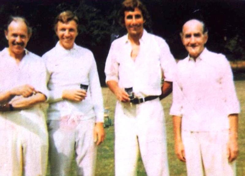 Bev Moss had the ideal build for a fast bowler and could well have played at County level, only to discover dinghy sailing in a Merlin Rocket - photo © Moss family