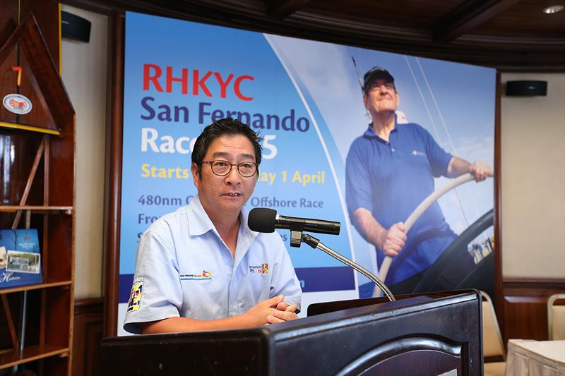 Director of the Philippines Department of Tourism for Hong Kong and Macau, David Leung  photo copyright RHKYC taken at Royal Hong Kong Yacht Club