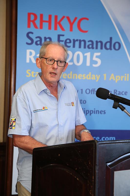 San Fernando Race Chairman Gerry Daughton  photo copyright RHKYC taken at Royal Hong Kong Yacht Club