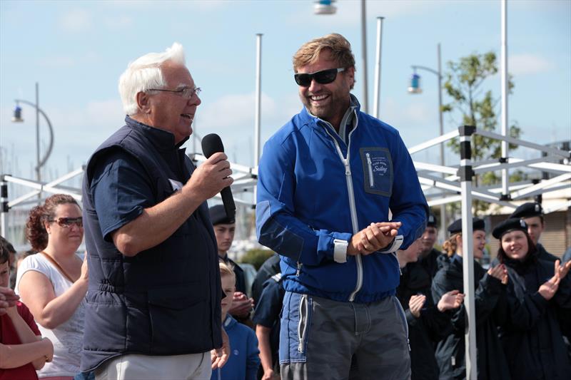 John Beavis & Alex Thomson at the Gosport Marine Festival 2015 - photo © Marine Advertising Agency