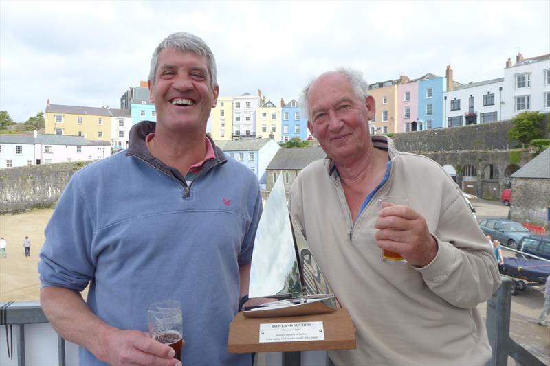 Alistair McKay and Alastair Knibbs win the Rolly Squibbs trophy at the Tenby Sailing Club Regatta photo copyright TSC taken at Tenby Sailing Club