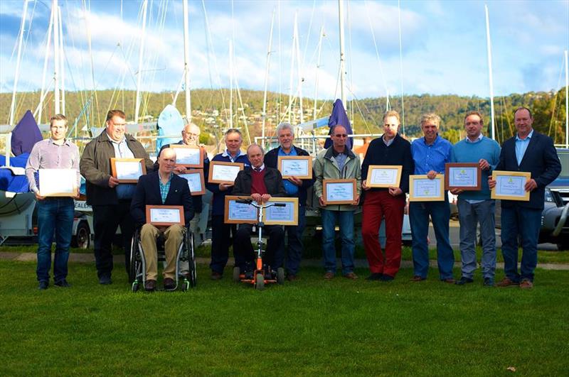Yachting Tasmania award winners and inductees into the Yachting Hall of Fame for 2015 - photo © Dane Lojek