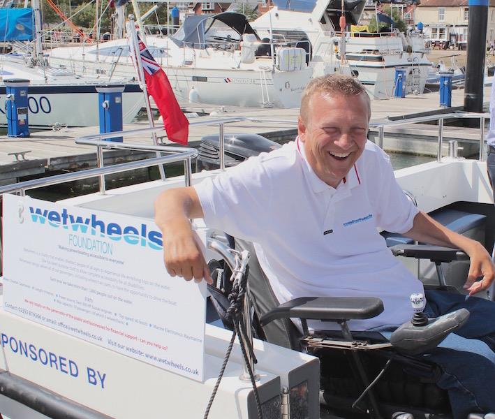 Disability Sports Ambassador Geoff Holt MBE photo copyright Louay Habib taken at Royal Southern Yacht Club