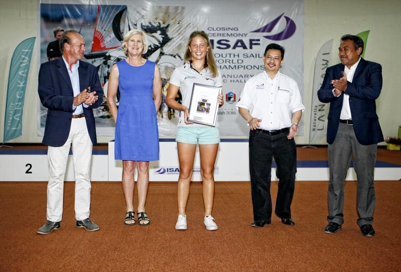 Hungary's Maria Erdi wins the Bengt Julin Trophy at the Youth Worlds in Langkawi - photo © Christophe Launay