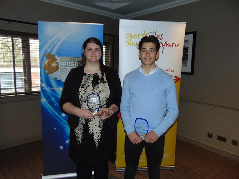 SportingWales Rising Star monthly winners Sabrina Fortune and Dan Whiteley photo copyright Hamish Stuart taken at 