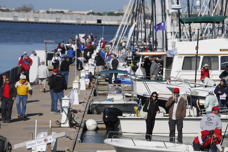 A hive of activity on the dock at Sperry Charleston Race Week photo copyright Charleston Race Week / Tim Wilkes taken at Charleston Yacht Club