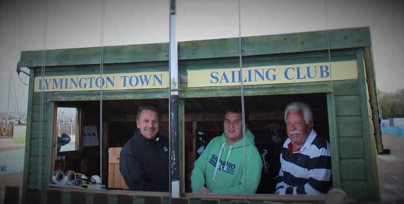 Simon Morgan (centre) starts the Wildwind Wednesday Series photo copyright Lou Johnson taken at Lymington Town Sailing Club