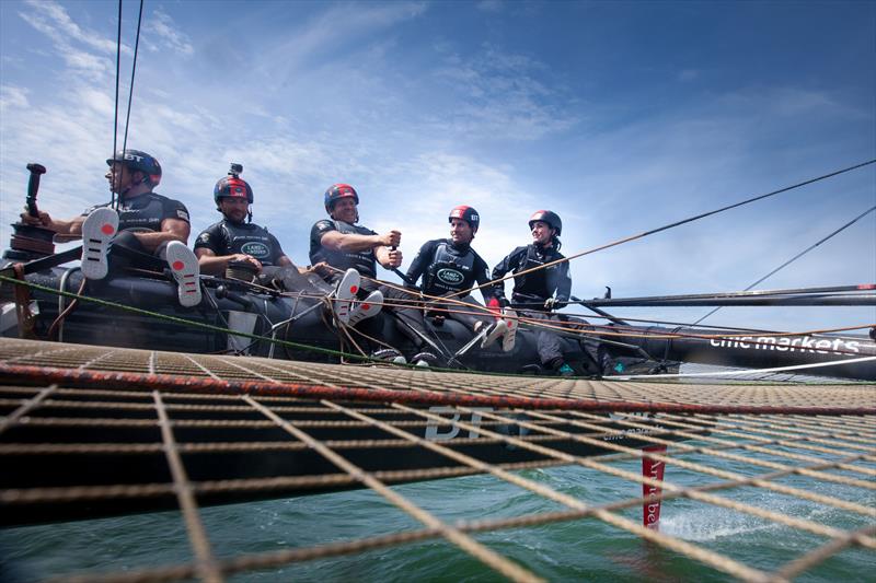 The Duchess of Cambridge hits 38mph with the British America's Cup Challenger - photo © Harry KH / Land Rover BAR