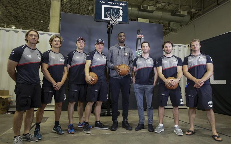 Basketball star Bobby Portis trains with the Land Rover BAR team - photo © Lloyd Images