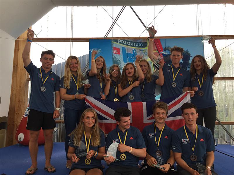 Eight medals for the British Youth Sailing Team at the EUROSAF Youth European Championships photo copyright RYA taken at 