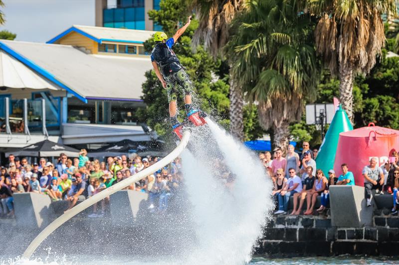 Waterski show at the Festival of Sails photo copyright Craig Greenhill / Saltwater Images taken at Royal Geelong Yacht Club