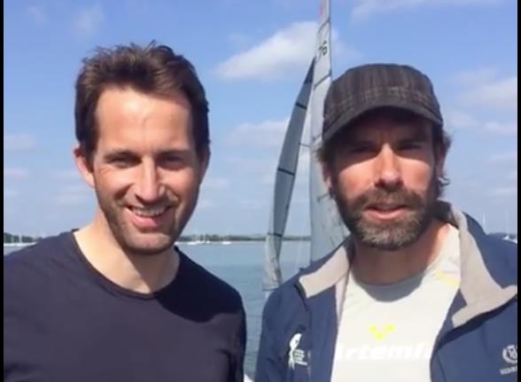 Ben Ainslie and Iain Percy at the Hayling Island Bart's Bash event photo copyright Bart's Bash taken at Hayling Island Sailing Club