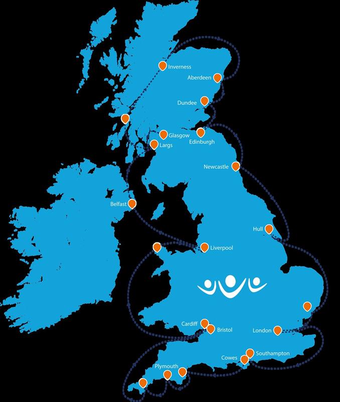 Round Britain 2017 Map photo copyright Ellen MacArthur Cancer Trust taken at 
