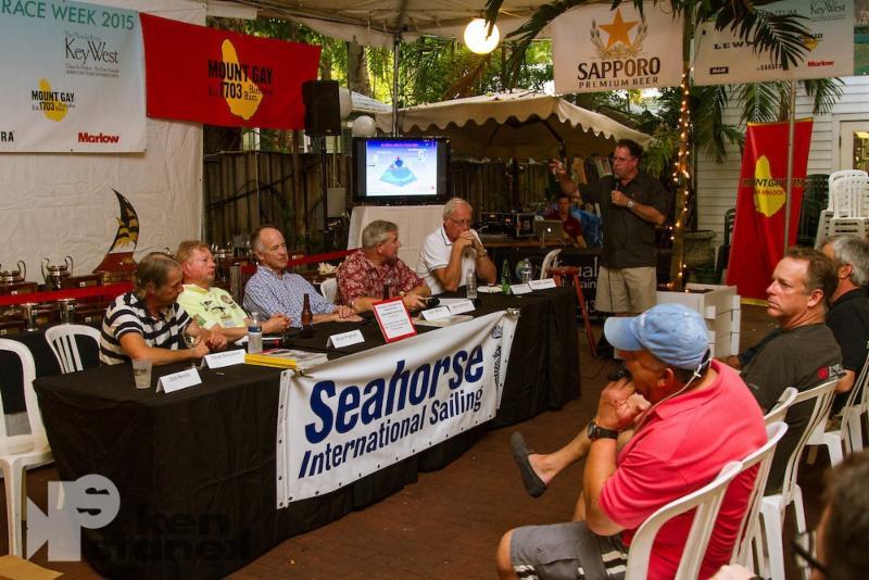 Post-race seminars at the Waterfront Brewery add education and expert panel discussions to the event photo copyright Ken Staneck taken at Storm Trysail Club