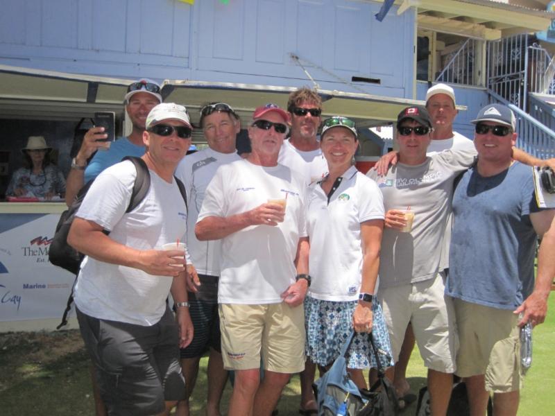 Event veteran, Doug Baker (centre in red cap) has chartered Runaway, an ultralight sled 70 which will be racing at the BVI Spring Regatta for the first time photo copyright BVI Spring Regatta taken at Royal BVI Yacht Club