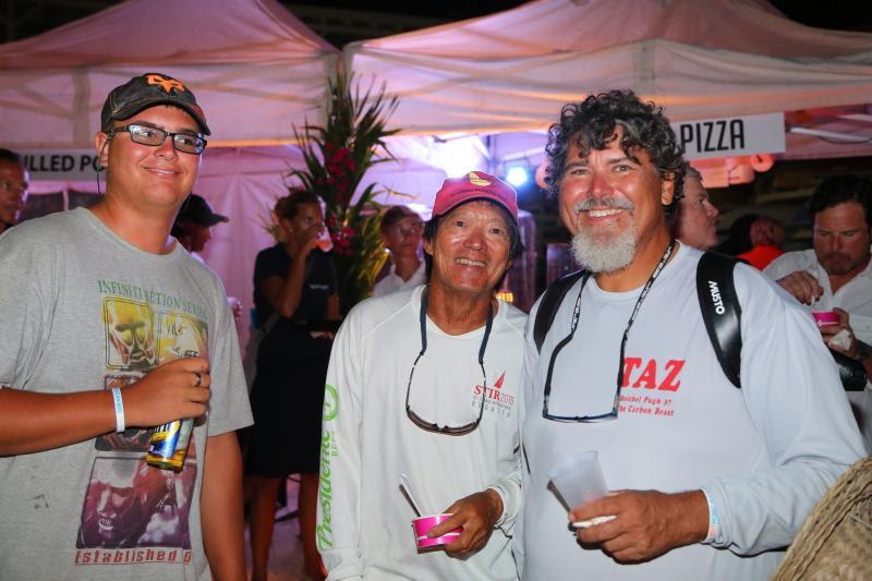 Antiguan sailor, Bernie Evan Wong (centre) has raced in every edition of the RORC Caribbean 600 photo copyright Tim Wright / www.photoaction.com taken at Antigua Yacht Club