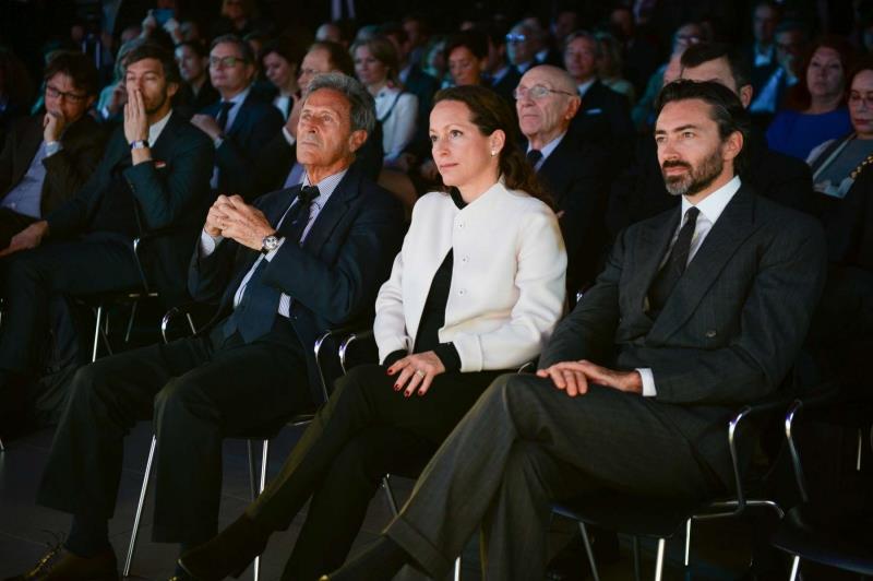 (l-r) Riccardo Bonadeo, Princess Zahra Aga Khan, Manfredi Catella - photo © Marco Leonardi / YCCS / FeelRougeWS