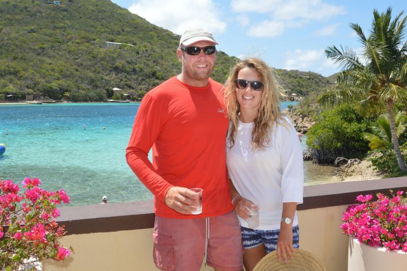 Taking line honours and CSA Cruising - Ross Appleby and his wife Sarah double-handed Scarlet Oyster at the BVI Spring Regatta - photo © BVISR / ToddVanSickle