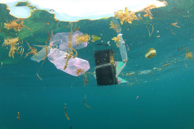 Plastics in the sea - photo © Volvo Ocean Race 