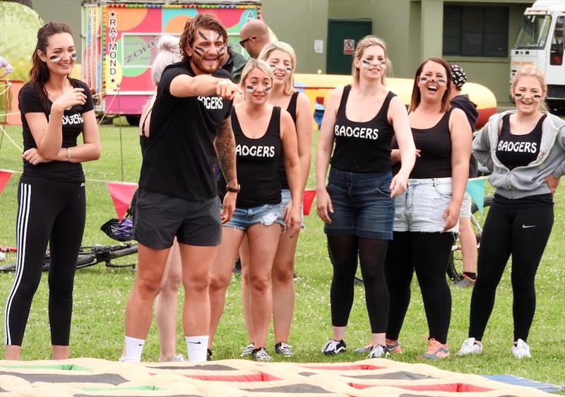 Badgers from Inkfish in Truro at the charity It's a Knockout event  photo copyright Turn to Starboard taken at 