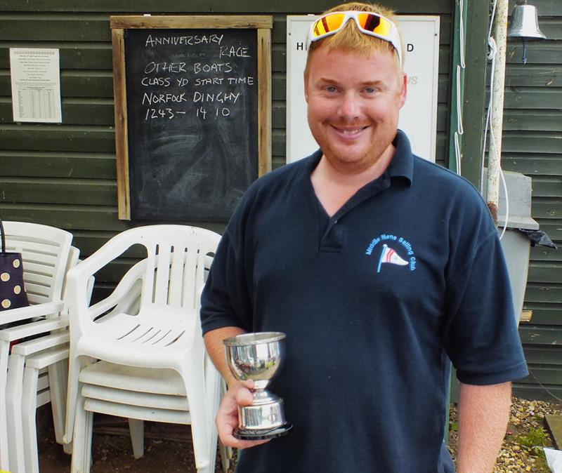 Matt Yallop, Commodore of Middle Nene Sailing Club and winner of the Anniversary Cup photo copyright Wilf Kunze taken at Middle Nene Sailing Club