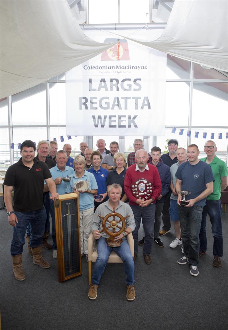 Scottish Two Handed Race 2017 prize giving photo copyright Carolyn Elder taken at Largs Sailing Club
