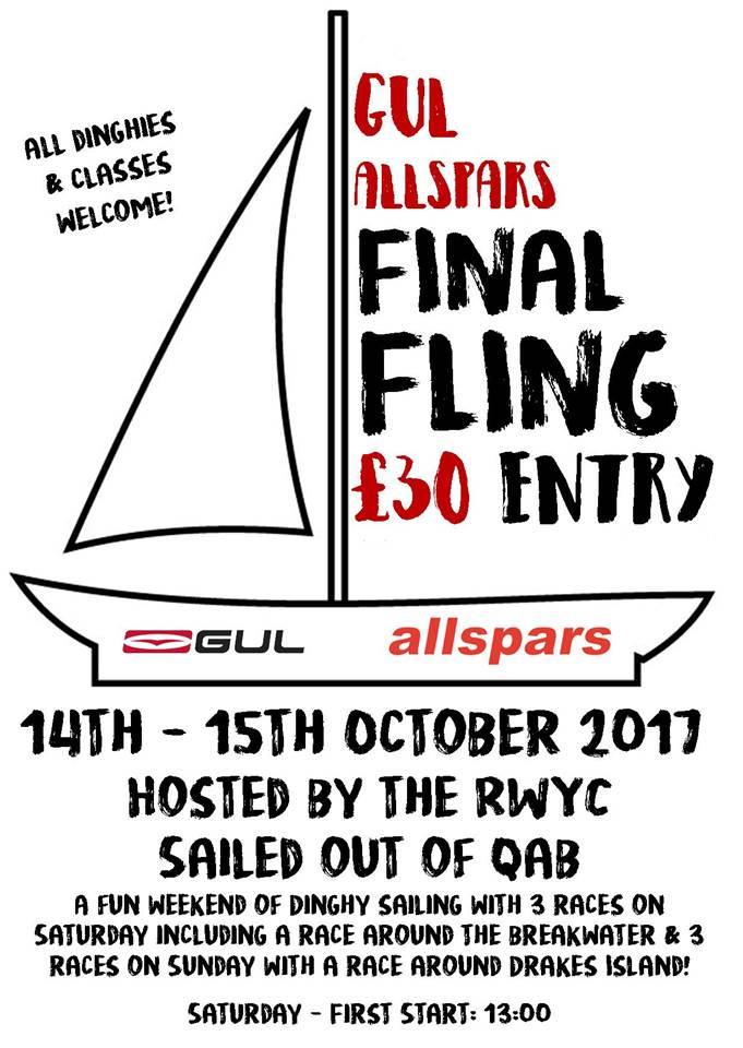 Gul Allspars Final Fling poster photo copyright RWC taken at 
