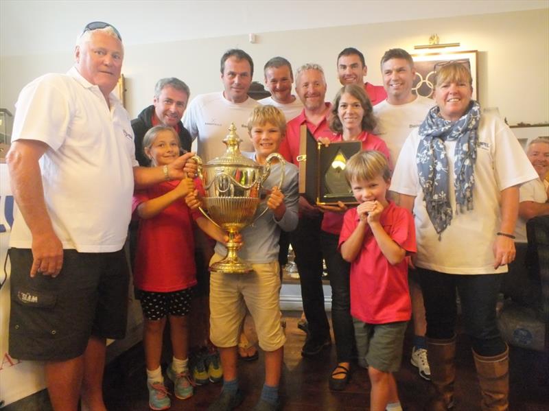 Churchill Cup presented to Bengal Magic at the Hempel Weymouth Regatta organised by the combined Yacht Clubs during the 2017 Hempel Weymouth Yacht Regatta - photo © John Arnold