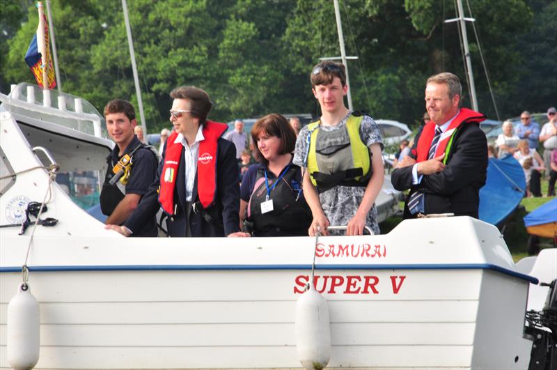 HRH The Princess Royal joins the Diamond Jubilee celebrations at Redesmere Sailing Club photo copyright Carol Sparkes taken at Redesmere Sailing Club