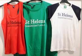 A range of St Helena 'stranded and lovin it' T-shirts photo copyright Vince Thompson taken at St Helena Yacht Club