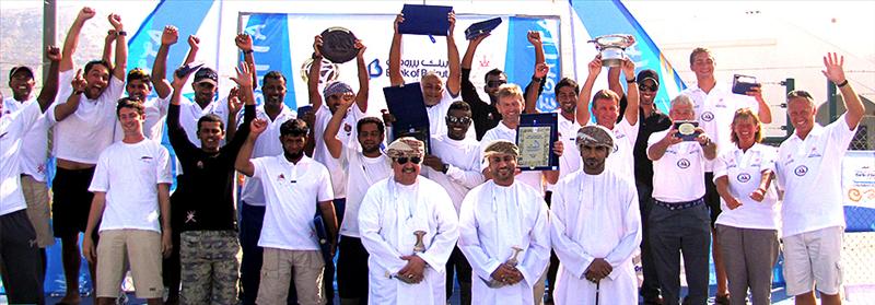 Prize winners at  The Bank of Beirut Chairman's Cup Race photo copyright Steve Barber / Muscat Regatta taken at 