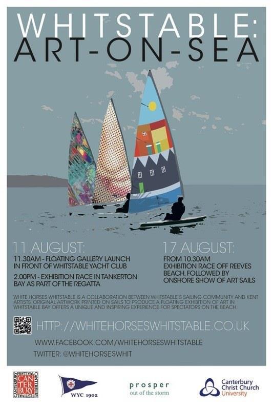 Whitstable: Art-on-Sea photo copyright www.whitehorseswhitstable.co.uk taken at Whitstable Yacht Club