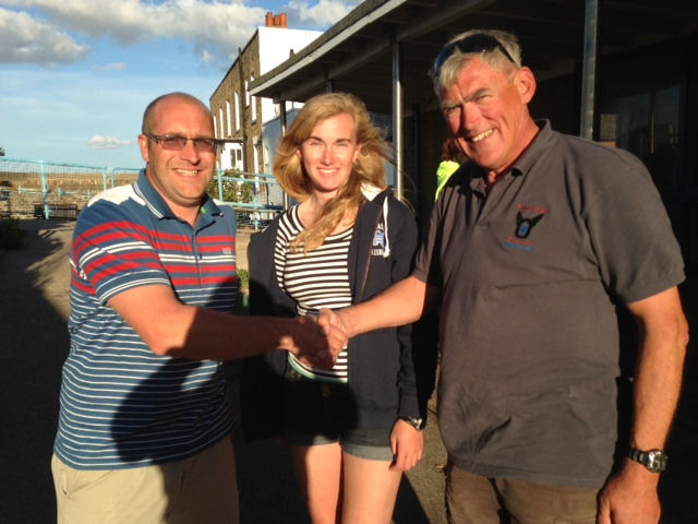 Nicholas Willis wins the Wildwind Sailing Holiday during the 2013 IOS Round the Island Race, provided by #GetOutAndSail partner Wildwind photo copyright Tim Harris taken at Isle of Sheppey Sailing Club