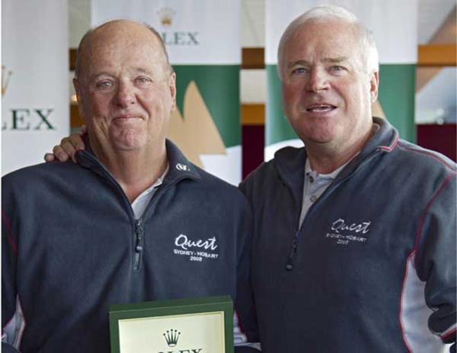 Bob Steel (right) with 2IC Mike Green photo copyright Daniel Forster / Rolex taken at Cruising Yacht Club of Australia