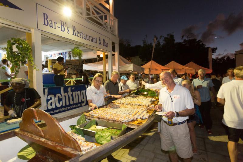 Competitors enjoyed sushi and an array of great food and Carib beers at the RORC Caribbean 600 Welcome Party at Antigua Yacht Club photo copyright RORC / Arthur Daniel taken at Royal Ocean Racing Club
