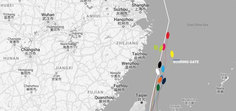 Current positions – Clipper Round the World Yacht Race 8: The Sailing City Qingdao Cup, Day 8 photo copyright Clipper Race taken at 