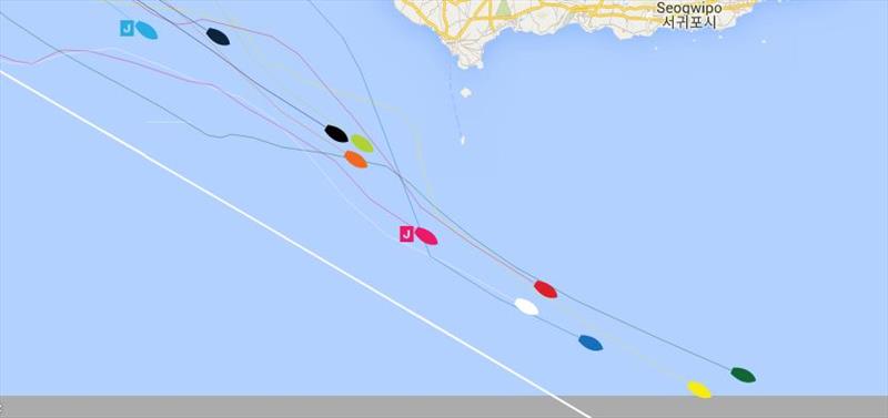 Current positions – Clipper Round the World Yacht Race 9: The Race to the Emerald City, Day 3 photo copyright Clipper Race taken at 